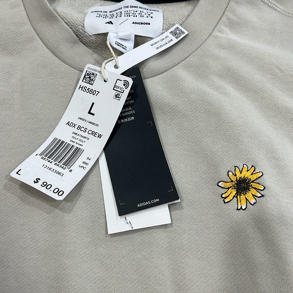 BNWT Adidas Sunflower sweatshirt